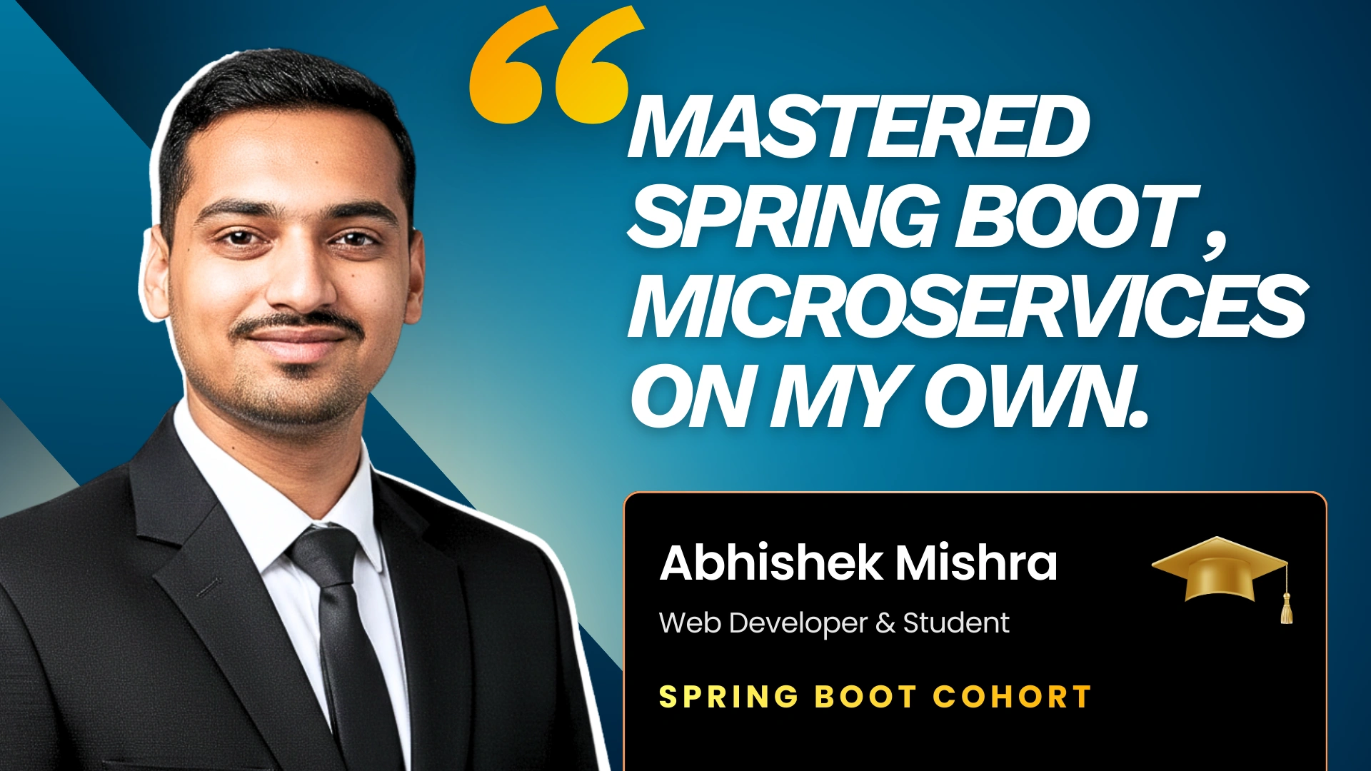 Abhishek Mishra Testimonial